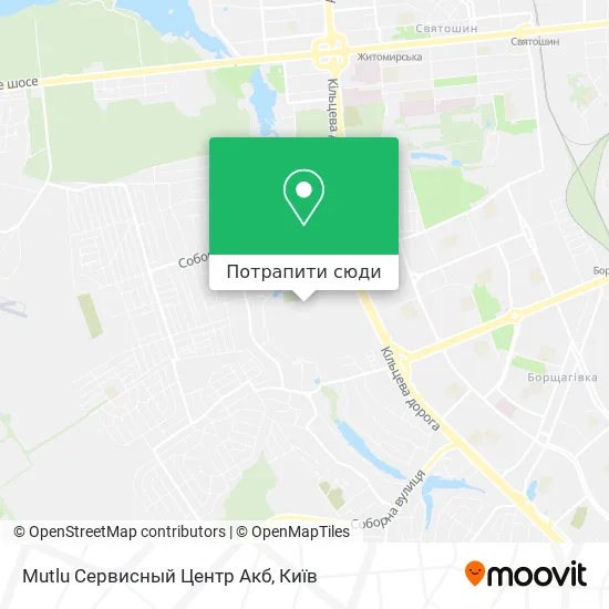 Карта Mutlu Сервисный Центр Акб