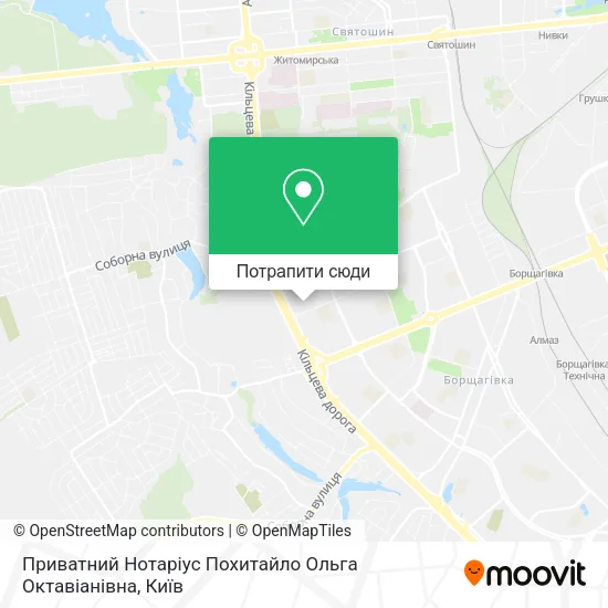 Карта Приватний Нотаріус Похитайло Ольга Октавіанівна