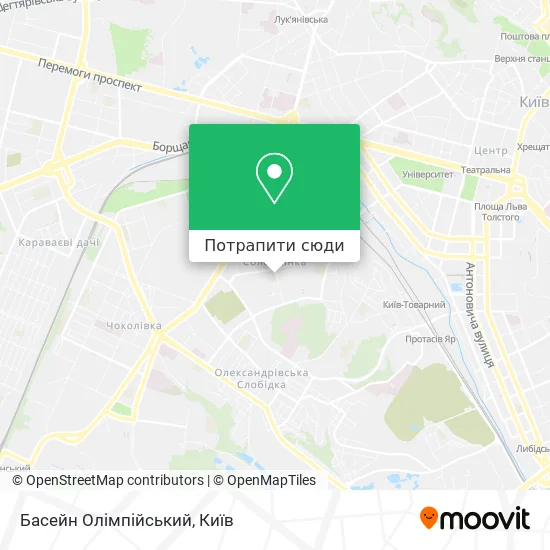 Карта Басейн Олімпійський