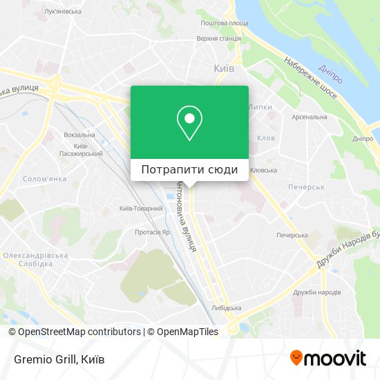 Карта Gremio Grill