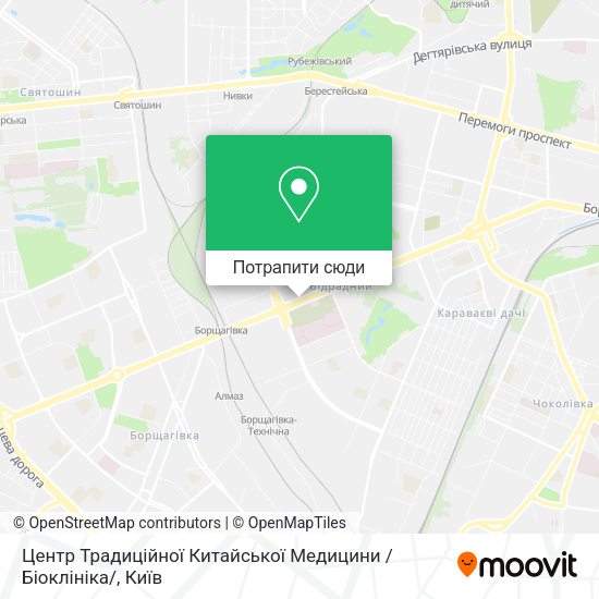 Карта Центр Традиційної Китайської Медицини / Біоклініка/