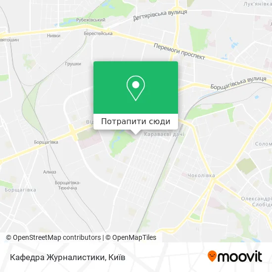 Карта Кафедра Журналистики