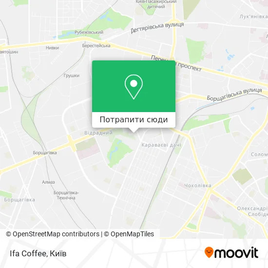Карта Ifa Coffee
