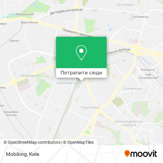 Карта Mobiking