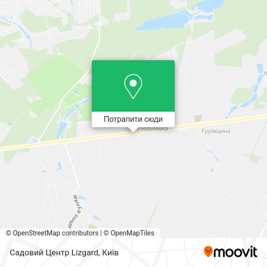 Карта Садовий Центр Lizgard
