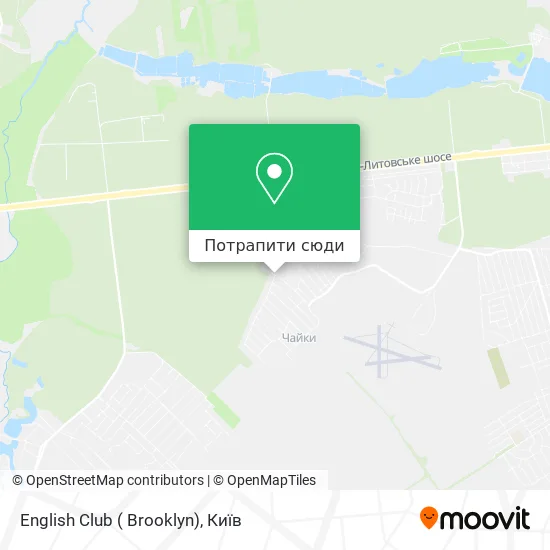 Карта English Club ( Brooklyn)