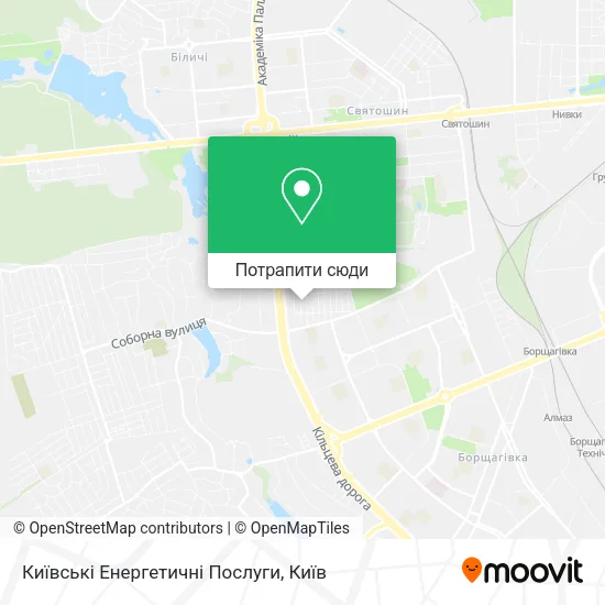 Карта Київські Енергетичні Послуги