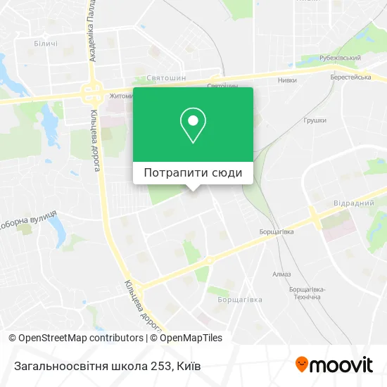 Карта Загальноосвітня школа 253