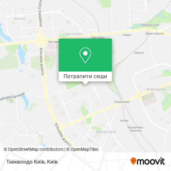 Карта Тхеквондо Київ