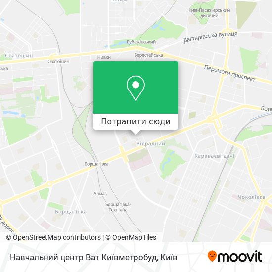 Карта Навчальний центр Ват Київметробуд