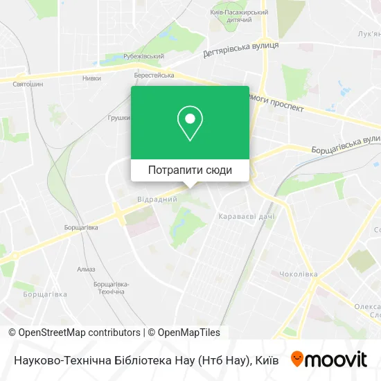 Карта Науково-Технічна Бібліотека Нау (Нтб Нау)