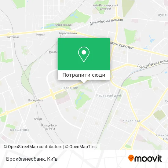 Карта Брокбізнесбанк
