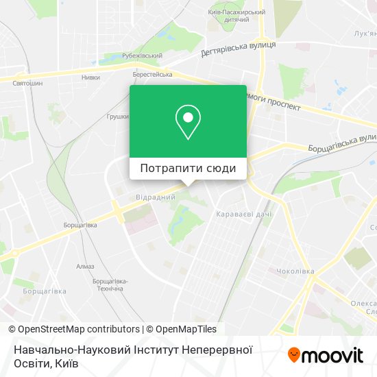 Карта Навчально-Науковий Інститут Неперервної Освіти