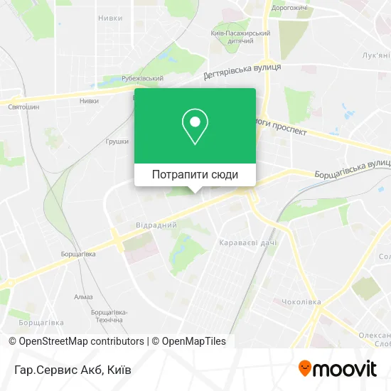 Карта Гар.Сервис Акб