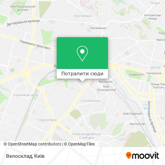 Карта Велосклад