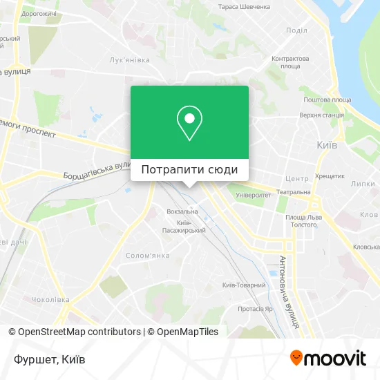 Карта Фуршет