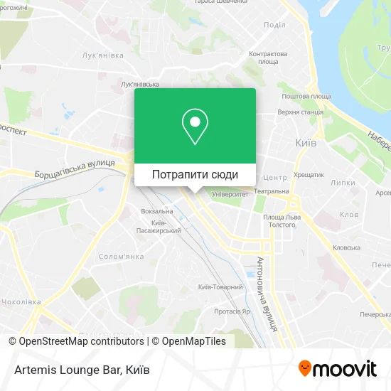 Карта Artemis Lounge Bar