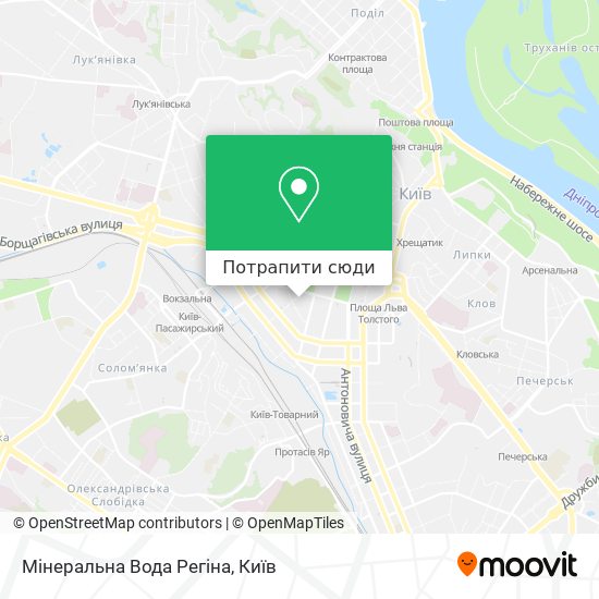 Карта Мінеральна Вода Регіна