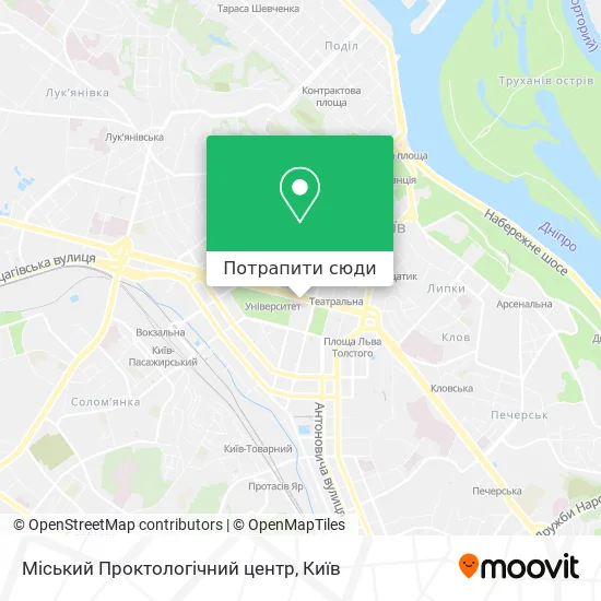 Карта Міський Проктологічний центр