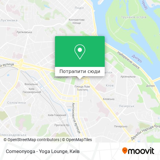 Карта Comeonyoga - Yoga Lounge