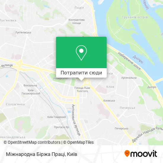 Карта Міжнародна Біржа Праці