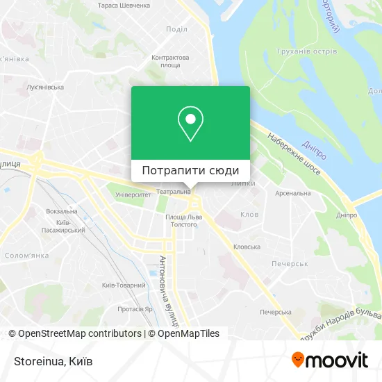 Карта Storeinua