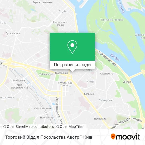 Карта Торговий Відділ Посольства Австрії