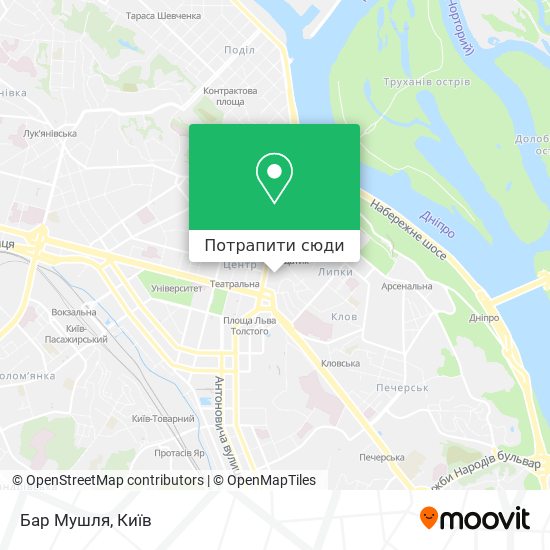 Карта Бар Мушля