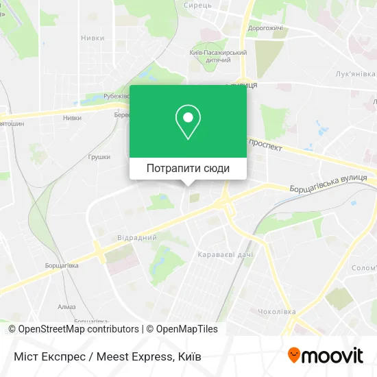 Карта Міст Експрес / Meest Express