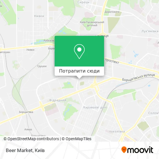 Карта Beer Market