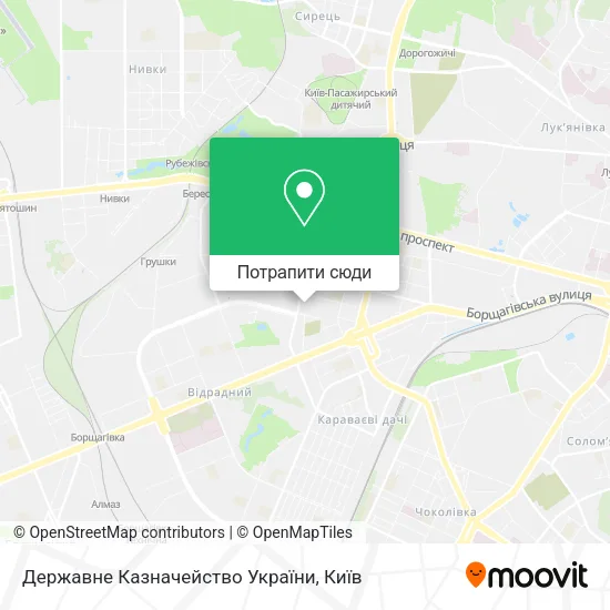 Карта Державне Казначейство України