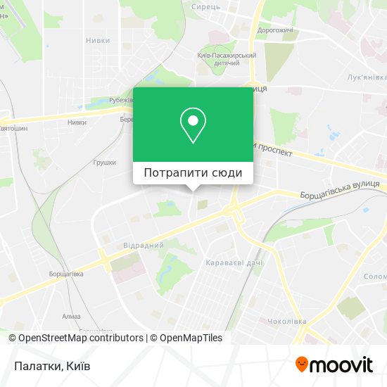 Карта Палатки