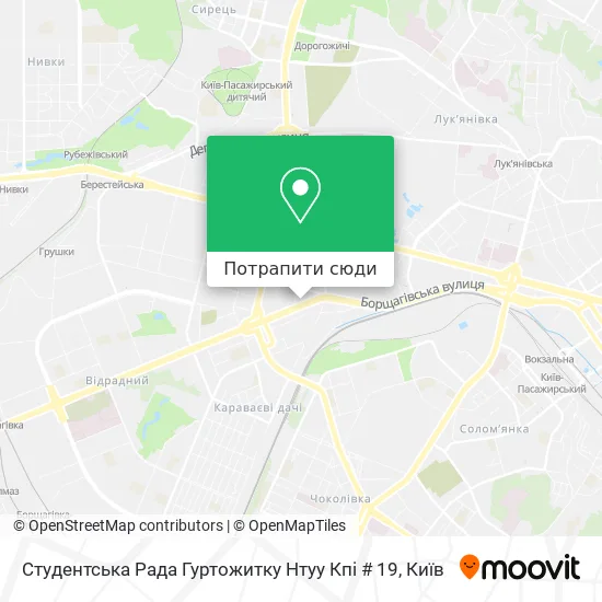 Карта Студентська Рада Гуртожитку Нтуу Кпі # 19