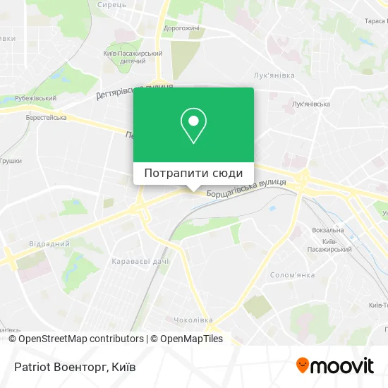 Карта Patriot Военторг