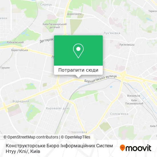 Карта Конструкторське Бюро Інформаційних Систем Нтуу /Кпі/