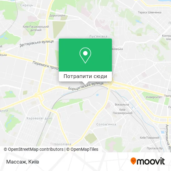 Карта Массаж