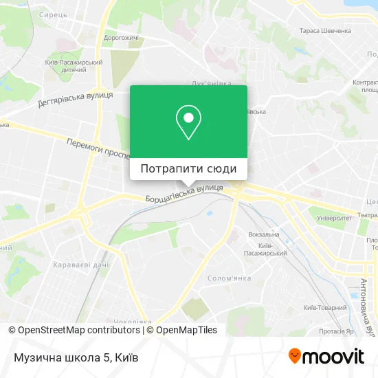 Карта Музична школа 5