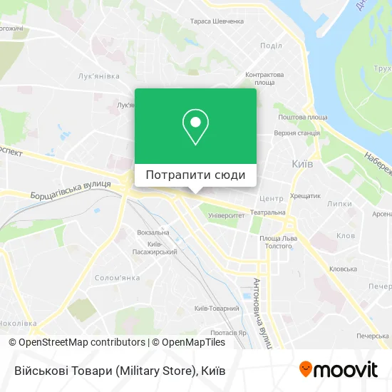Карта Військові Товари (Military Store)