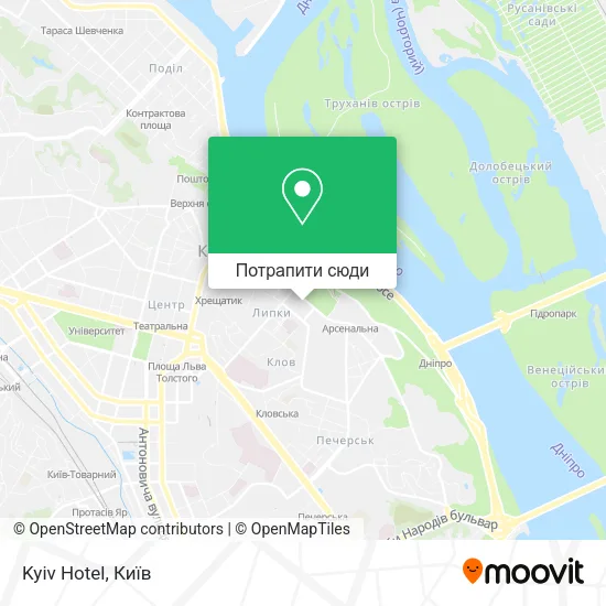 Карта Kyiv Hotel