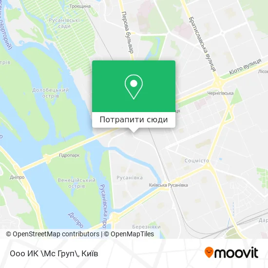 Карта Ооо ИК \Мс Груп\