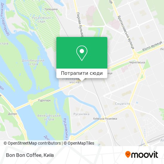 Карта Bon Bon Coffee