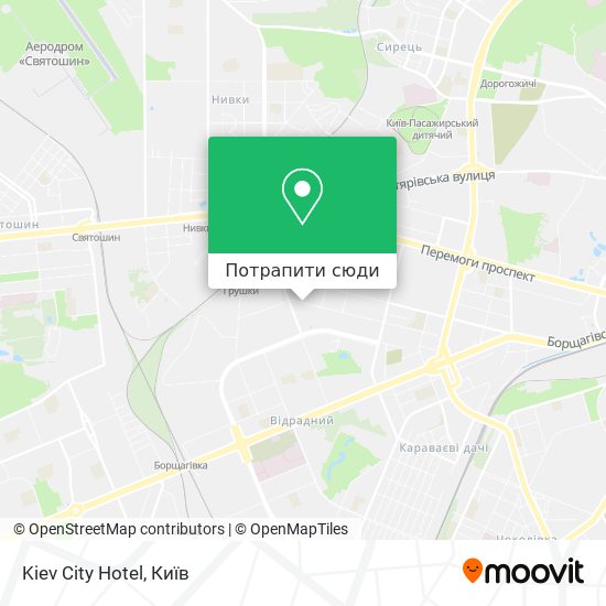 Карта Kiev City Hotel