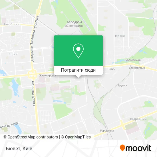 Карта Бювет