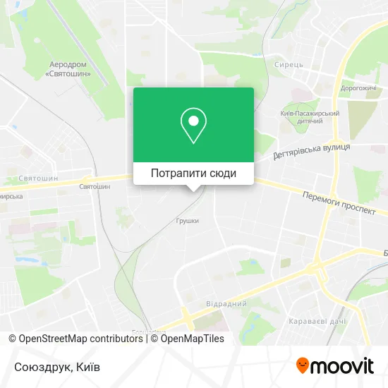 Карта Союздрук