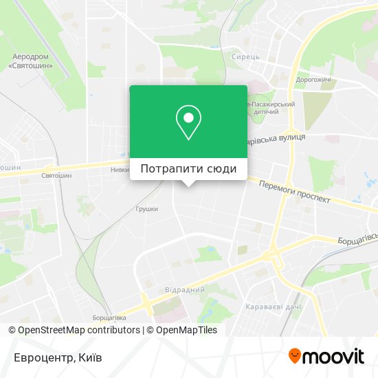 Карта Евроцентр