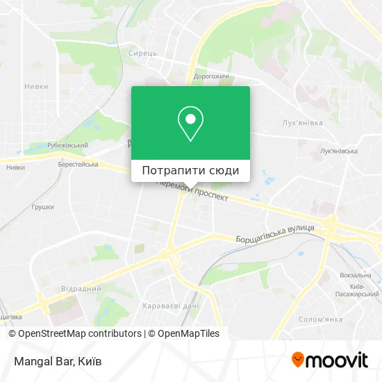 Карта Mangal Bar