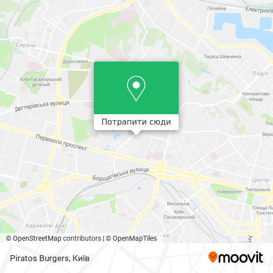Карта Piratos Burgers