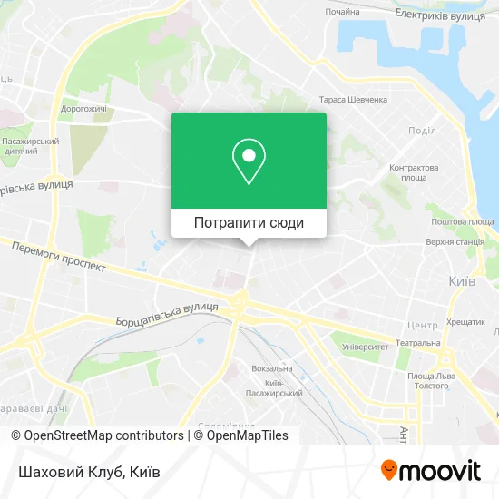 Карта Шаховий Клуб