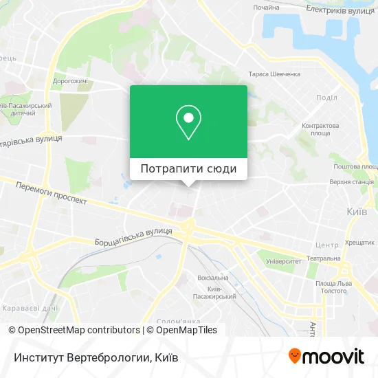 Карта Институт Вертебрологии
