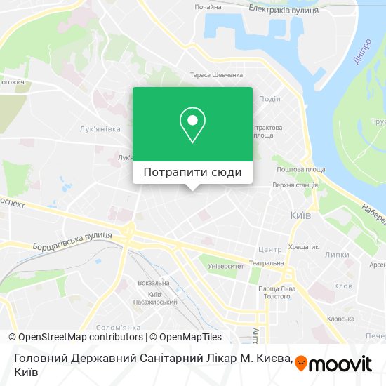 Карта Головний Державний Санітарний Лікар М. Києва